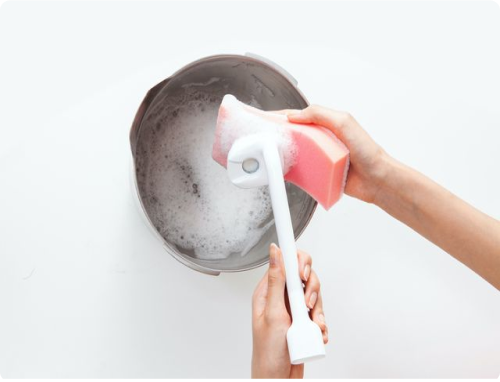 Scrub or boil to sterilize